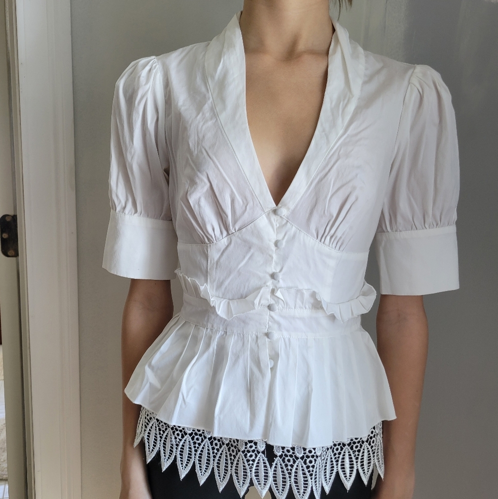 Stunning Marciano Elegant White Women's Top Xs